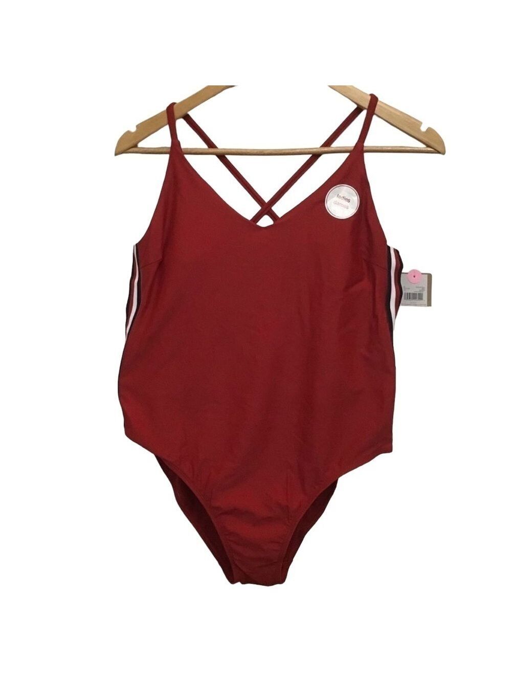 Swimsuit Canada one piece sport swimming suit red one piece bathing Canada large